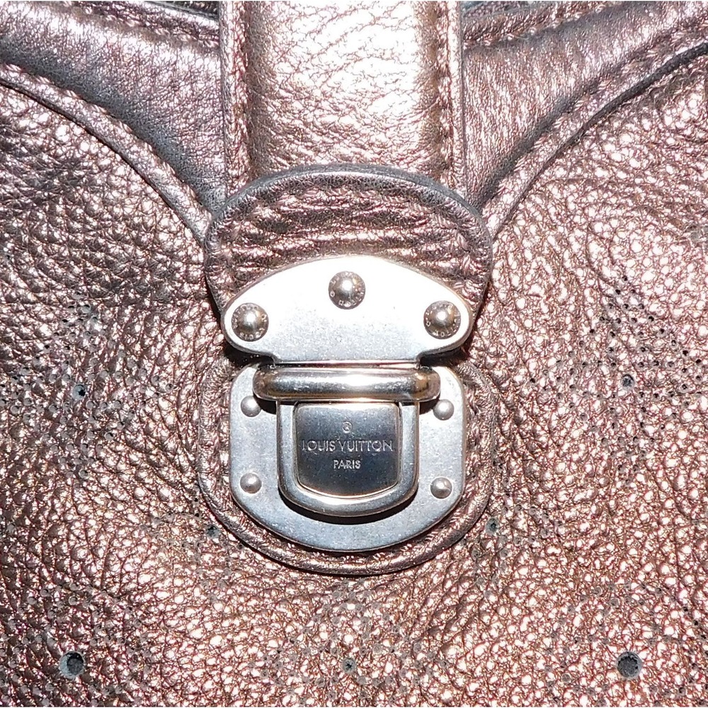 Louis Vuitton Metallic Brown Mahina Leather XS Crossbody Hobo Bag - Picture 7 of 11